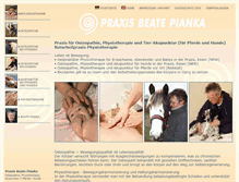 Tablet Screenshot of praxis-pianka.de